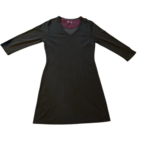 Horny Toad charcoal Long Sleeve Dress Size Medium - Picture 5 of 6